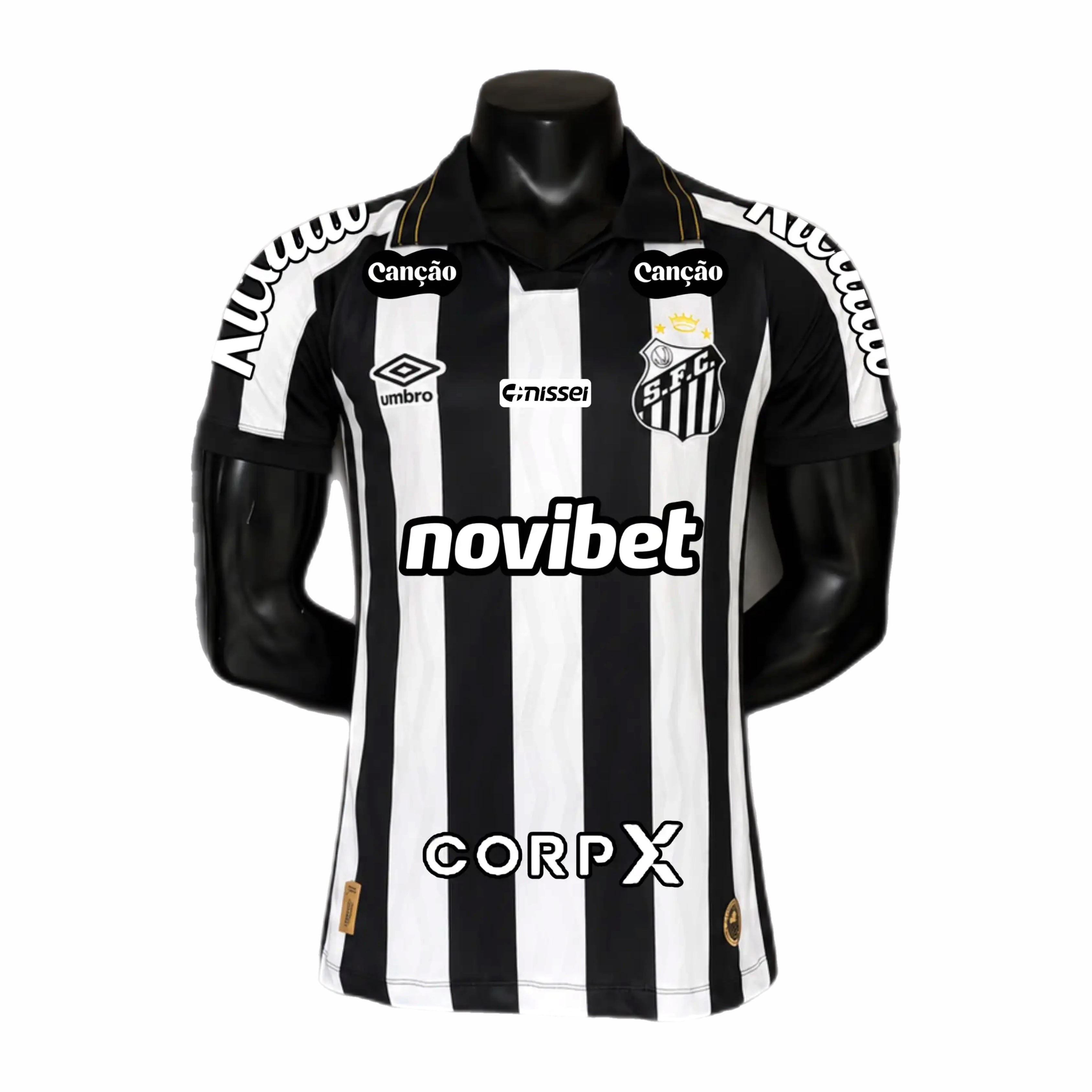 Camisa Santos II 26/27 Modelo Jogador todos os patrocínios