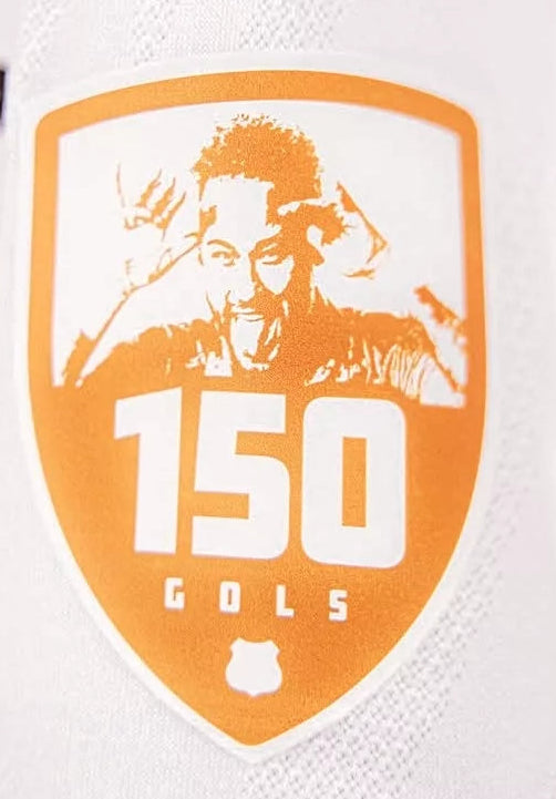 Camisa Santos I 25/26 Versão Jogador Patrocínio + Patch 150 gols Neymar JR