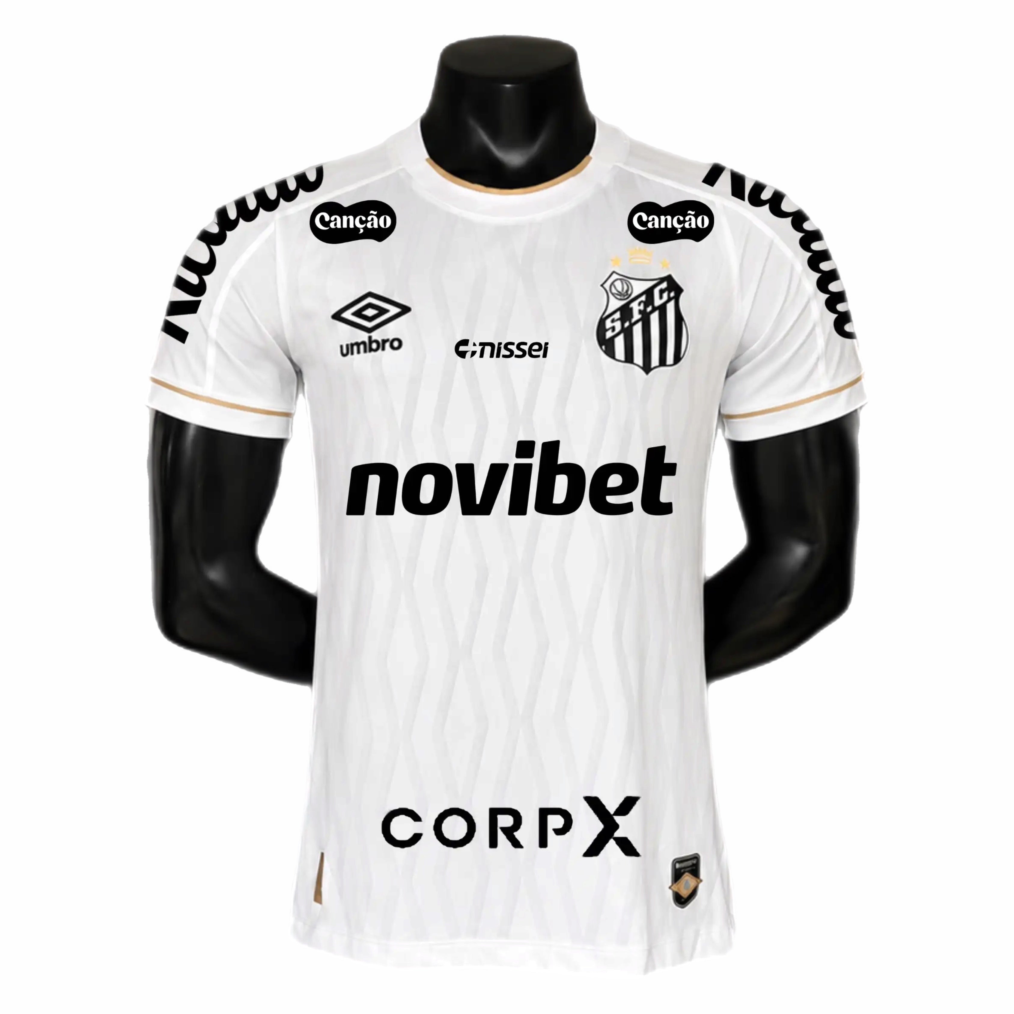 Camisa Santos I 26/27 Modelo Jogador todos os patrocínios