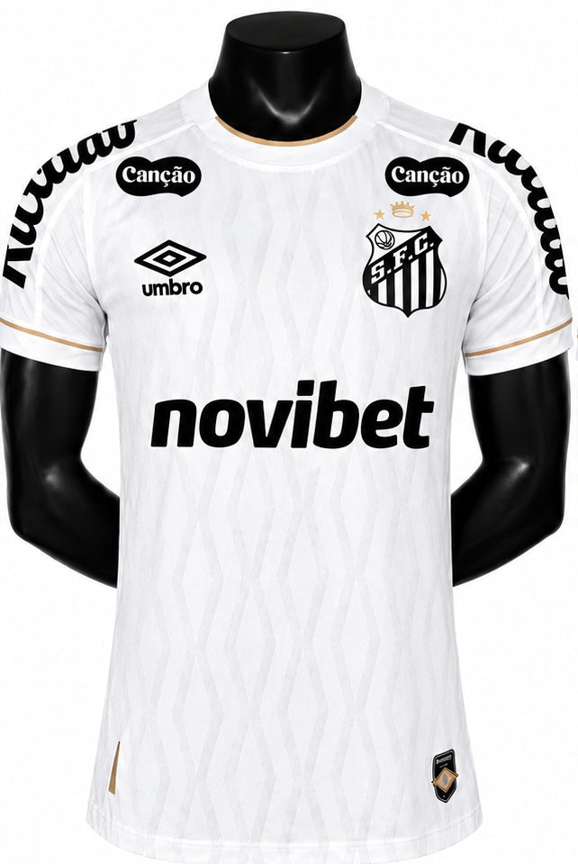 Camisa Santos I 26/27 Modelo Jogador todos os patrocínios
