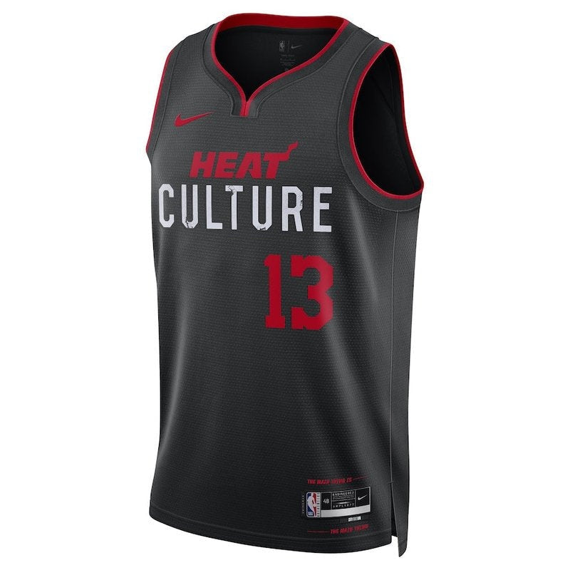 Camisa NBA Bam Adebayo - Miami Heat - 23/24 - Preto - Edição Cidade