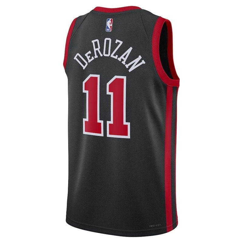 Camisa NBA DeMar DeRozan - Chicago Bulls - 23/24 - Preto - Edição Cidade