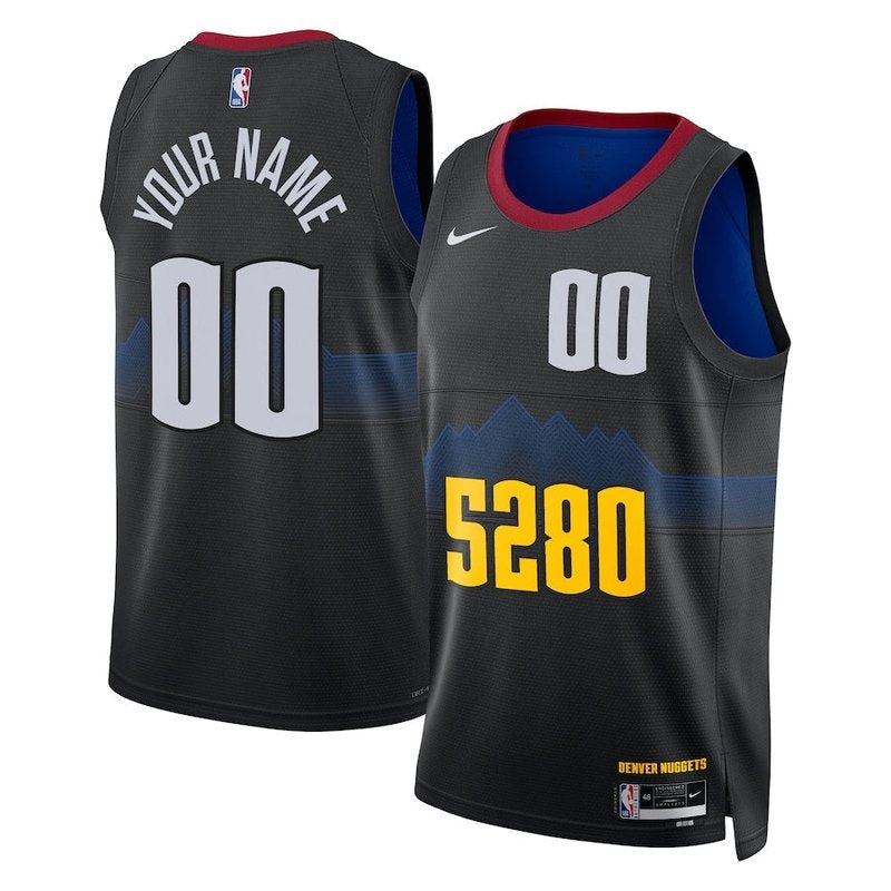 Camisa NBA - Denver Nuggets - 23/24 - Preto - Edição Cidade