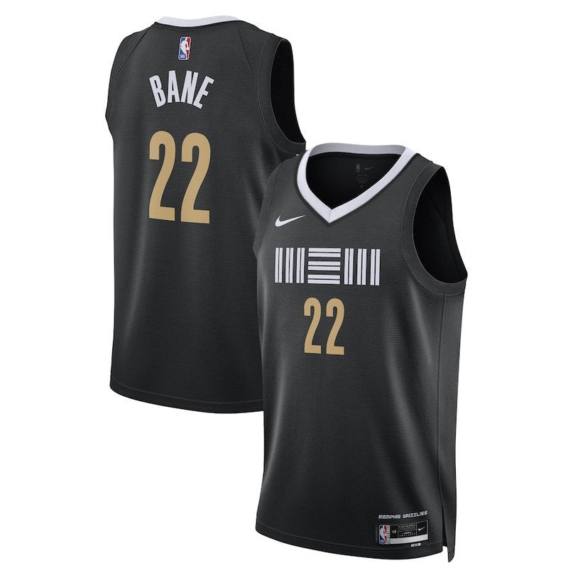 Camisa NBA Desmond Bane - Memphis Grizzlies - 23/24 - Preto - Edição Cidade