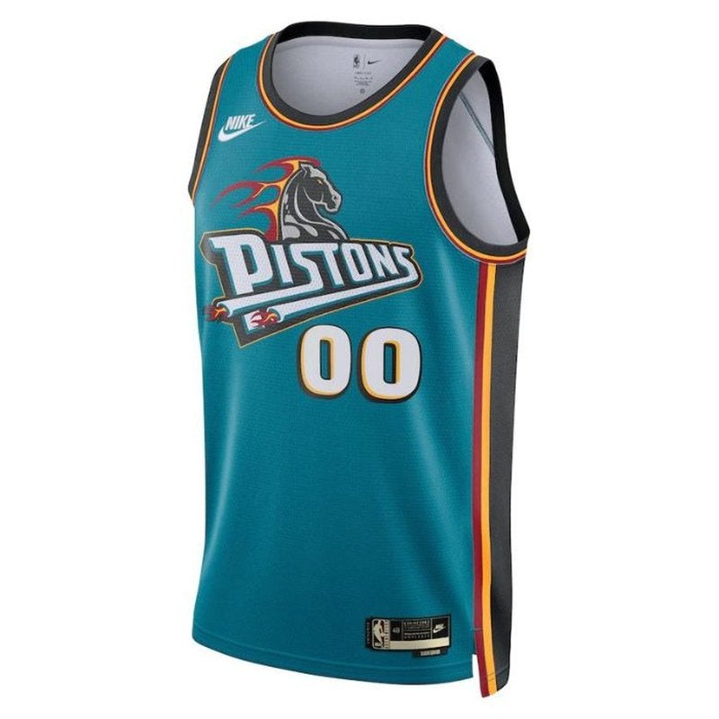 Camisa NBA - Detroit Pistons - 2023 - Edição Clássica - Azul Petróleo