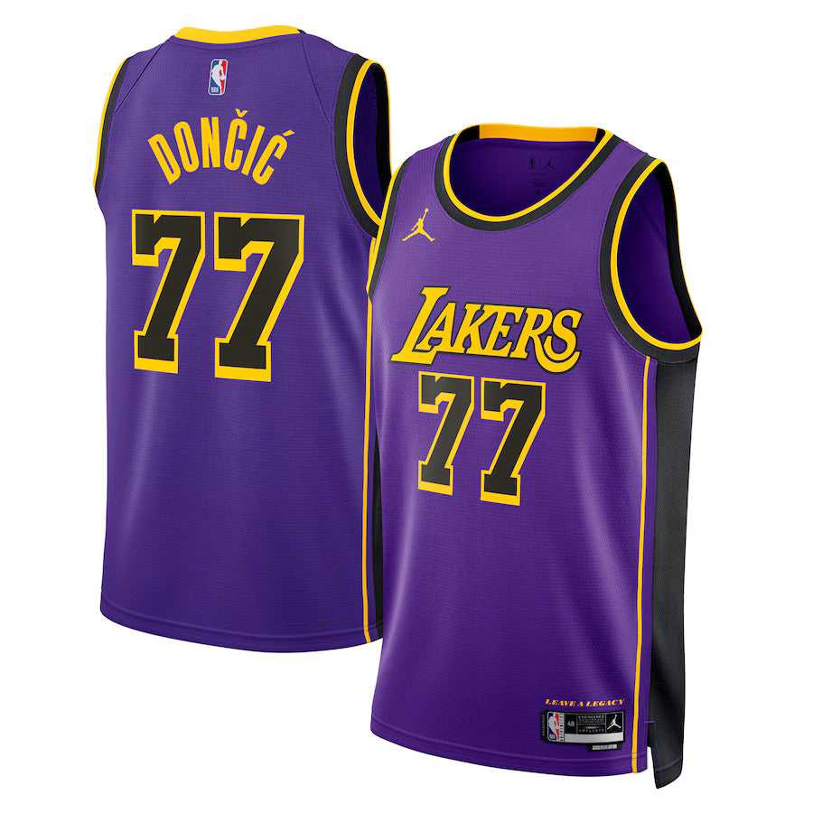Camisa NBA Luka Dončić - Los Angeles Lakers - Edição de Impacto 2024 - Roxo - Unisex