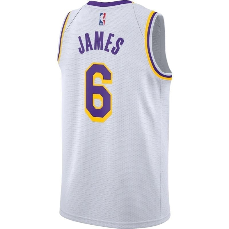 Camisa NBA - Los Angeles Lakers - LeBron James #6 2021/22 Jogador - Amarelo
