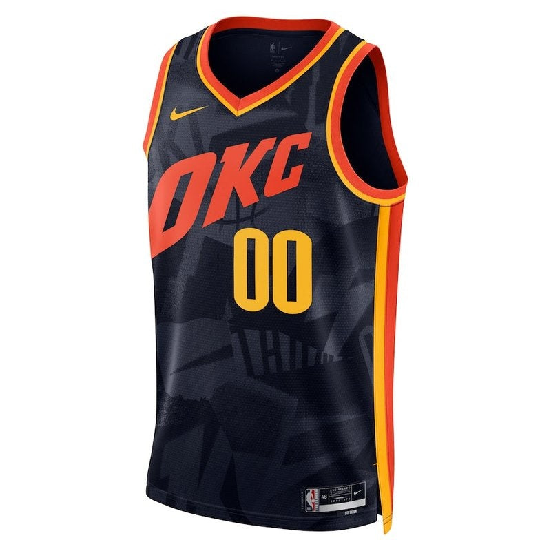 Camisa NBA - Oklahoma City Thunder - 23/24 - Azul Marinho - Edição Cidade
