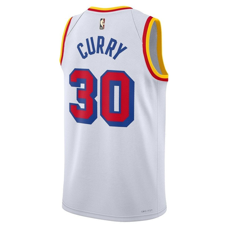 Camisa NBA Stephen Curry - Golden State Warriors - 2024/25 - Branco - Edição Clássica