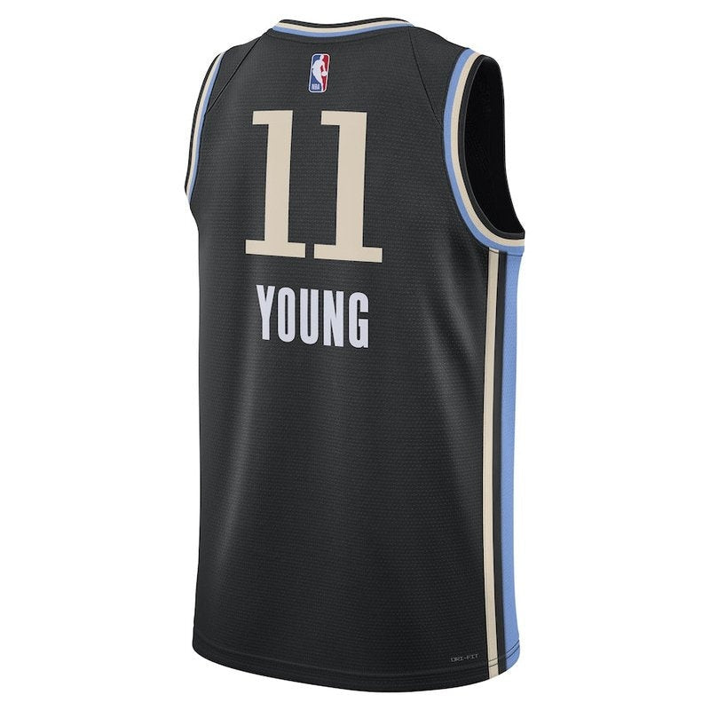 Camisa NBA Trae Young - Atlanta Hawks - 23/24 - Preto - Edição Cidade