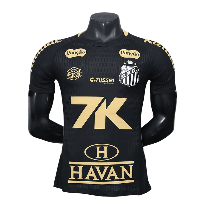 Camisa Santos Treino 25/26 todos os patrocínios Versão Jogador