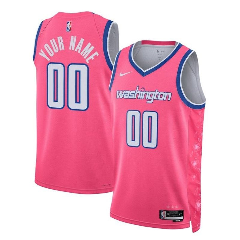 Camisa NBA - Washington Wizards - 2023 - Edição Cidade - Rosa
