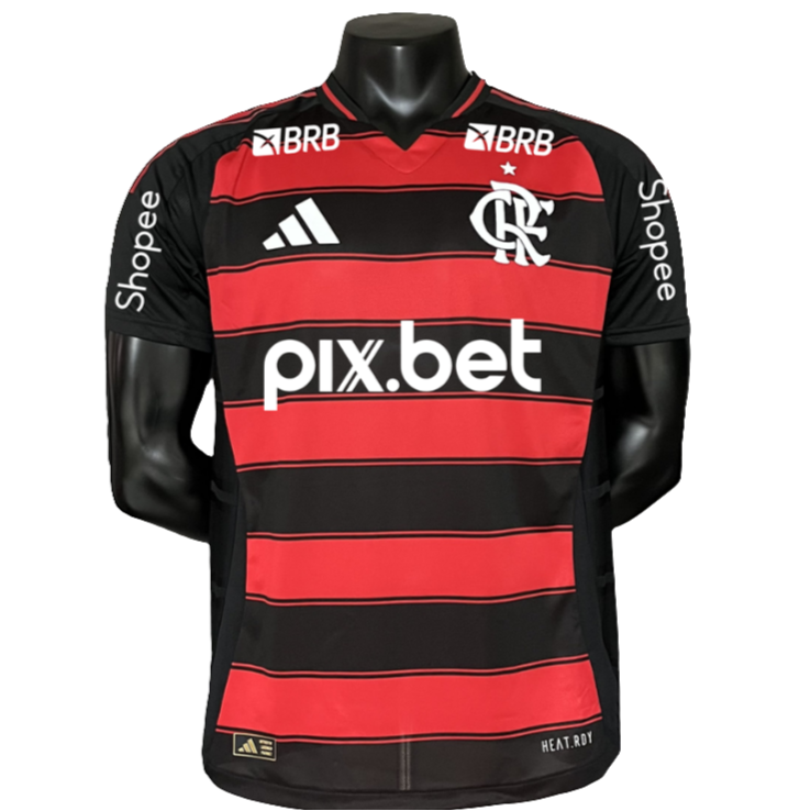 Camisa Flamengo I 25/26 - Todos os Patrocínios - Versão Jogador