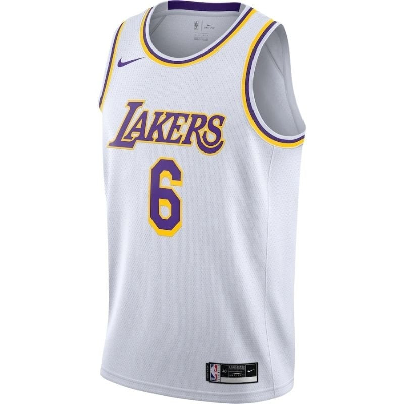 Camisa NBA - Los Angeles Lakers - LeBron James #6 2021/22 Jogador - Amarelo